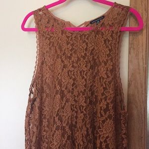 Copper American Eagle Lace Top